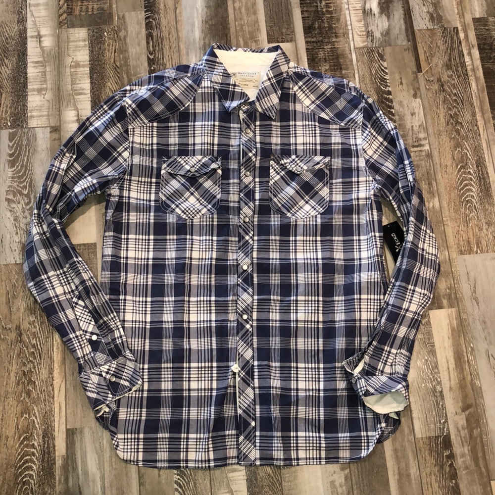 NEW Men’s Mark Ecko Cut & Sew Button Down
